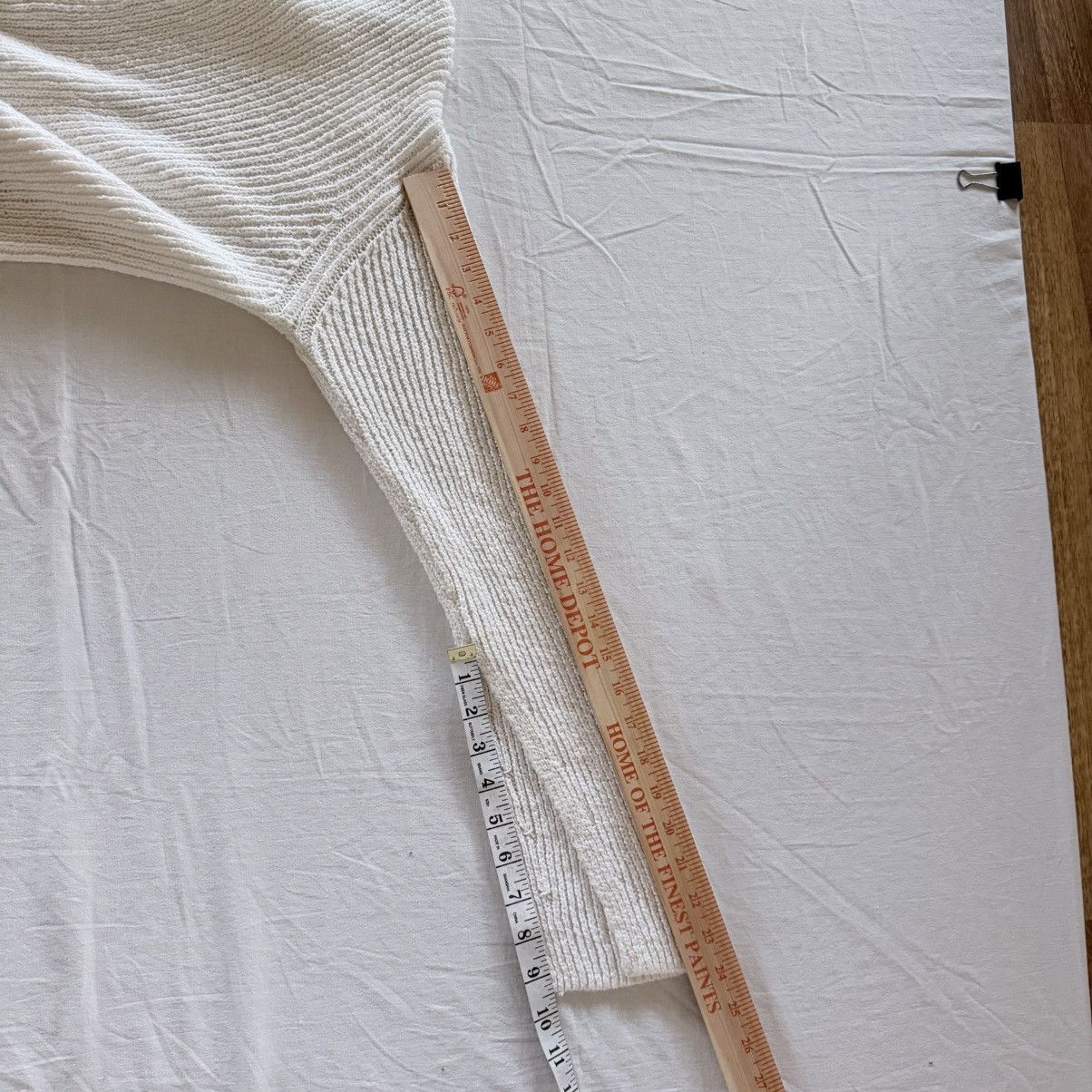 A.L.C. A.L.C. Nick Sweater White Ribbed Split Neck Slit Sleeve Sz M Size M / US 6-8 / IT 42-44 - 17 Thumbnail