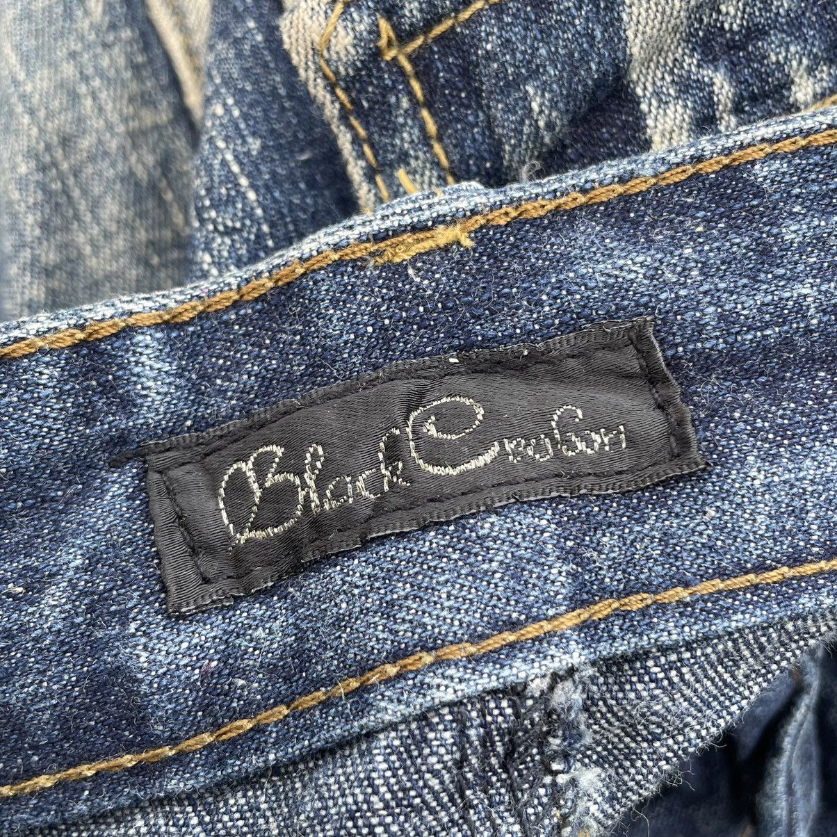 If Six Was Nine × Japanese Brand × Le Grande Bleu (L.G.B.) 🇯🇵 BLACK CROBON WASHED RUSTY FLARE DENIM PANTS Size US 34 / EU 50 - 12 Thumbnail