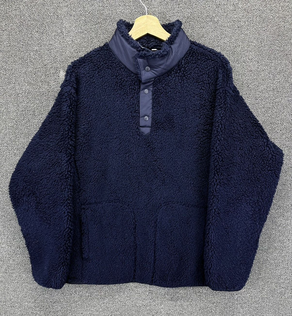 Uniqlo × White Mountaineering White Mountaineering Fleece Snap-T Button Up Sweatshirt Size US L / EU 52-54 / 3 - 5 Thumbnail