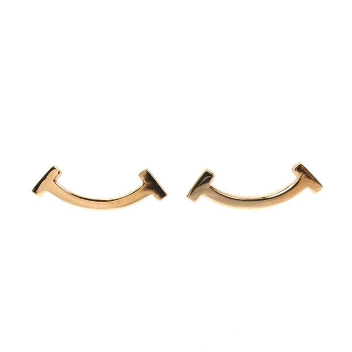 Tiffany & Co. Tiffany & Co. Tiffany & Co. T Smile Mini Au750 Pink Gold Earrings Precious Metal Earrings 60150754 DUTY FREE for USA Size ONE SIZE - 1 Thumbnail