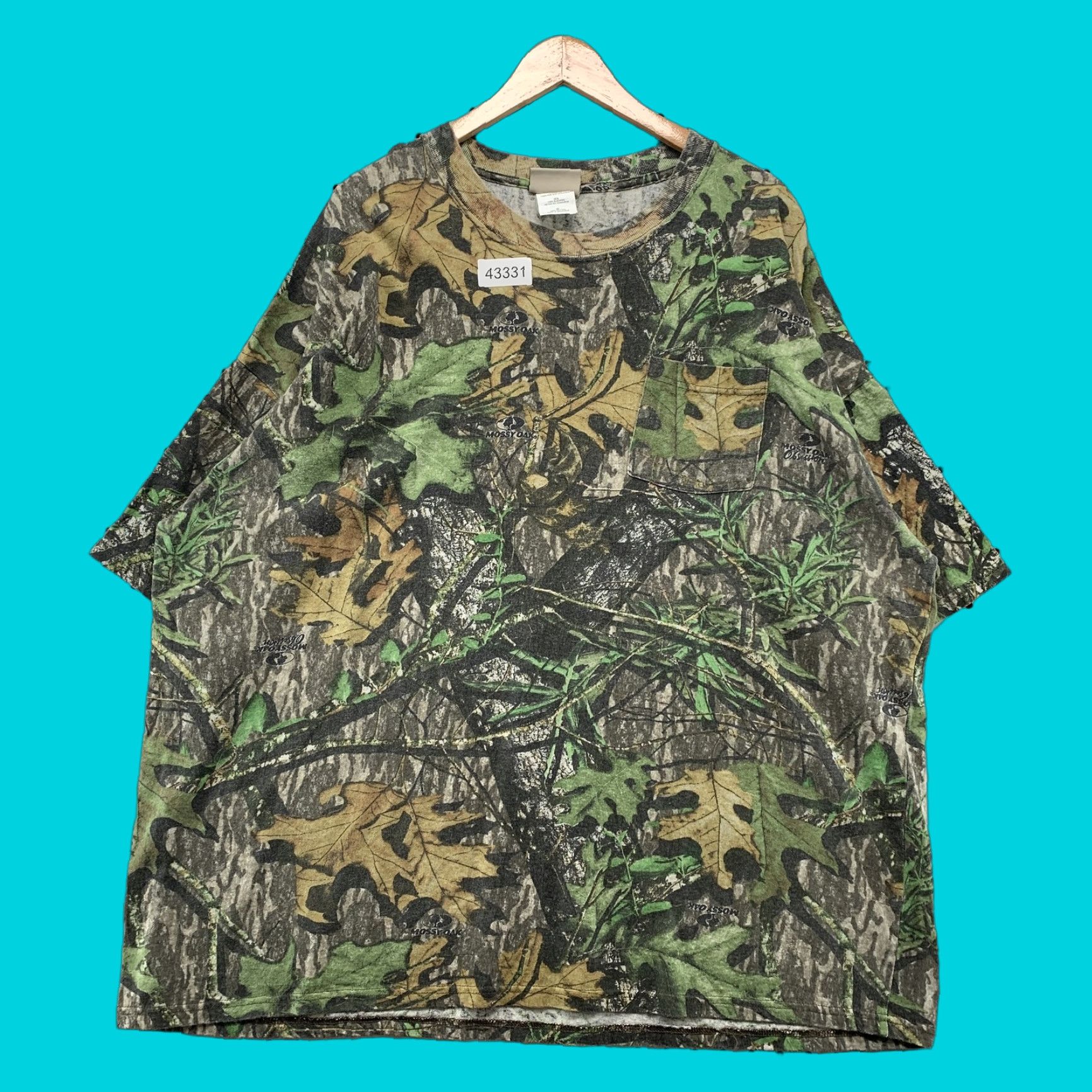 Vintage Mossy Oak Camouflage Shirt Mens 3XL Long Sleeve Green Camo Hunting Size US XXL / EU 58 / 5 - 1 Thumbnail