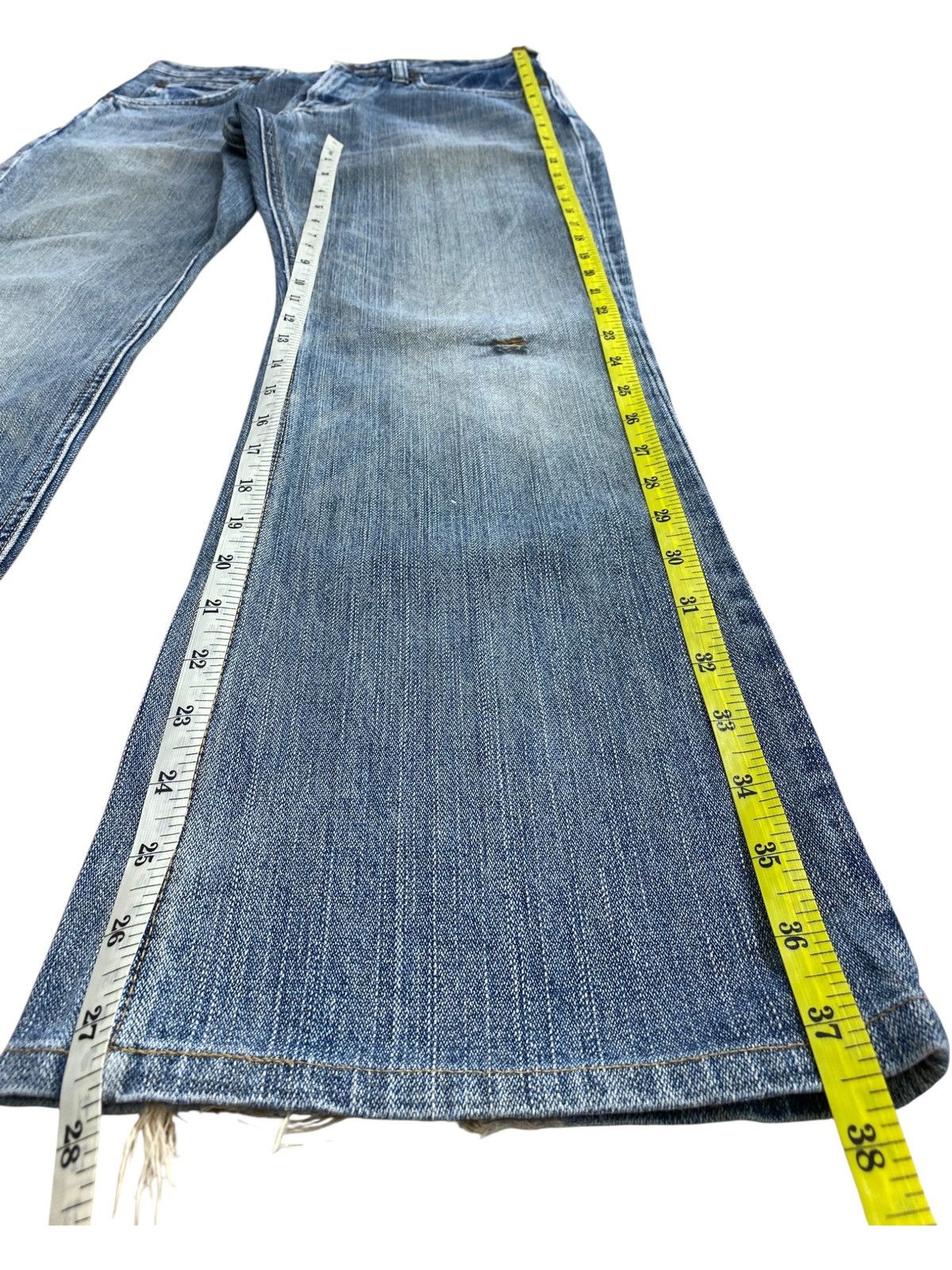 Wrangler Wrangler Brand Faded Wash Flare Style Jeans Size US 29 - 11 Thumbnail