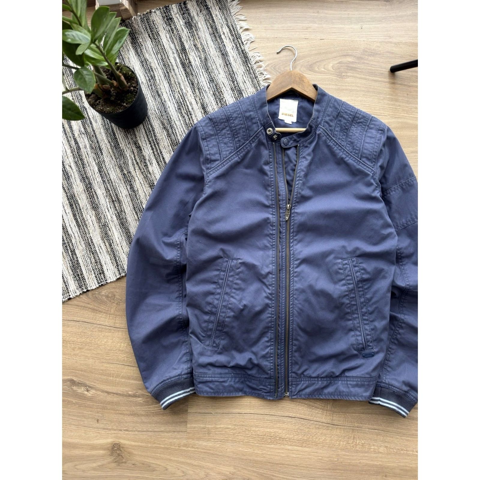 Diesel DIESEL VINTAGE BIKER JACKET Denim Blue Cotton Size M Men Classic 80s 90s Retro Streetwear Size US M / EU 48-50 / 2 - 3 Thumbnail