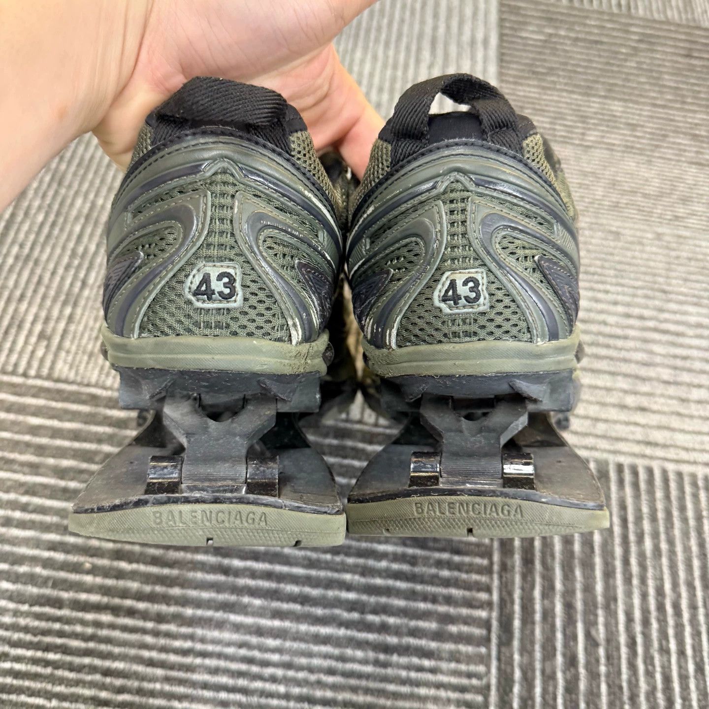 Balenciaga Balenciaga X-Pender Sneaker Olive Green 43 9/10 Size US 10 / EU 43 - 6 Thumbnail