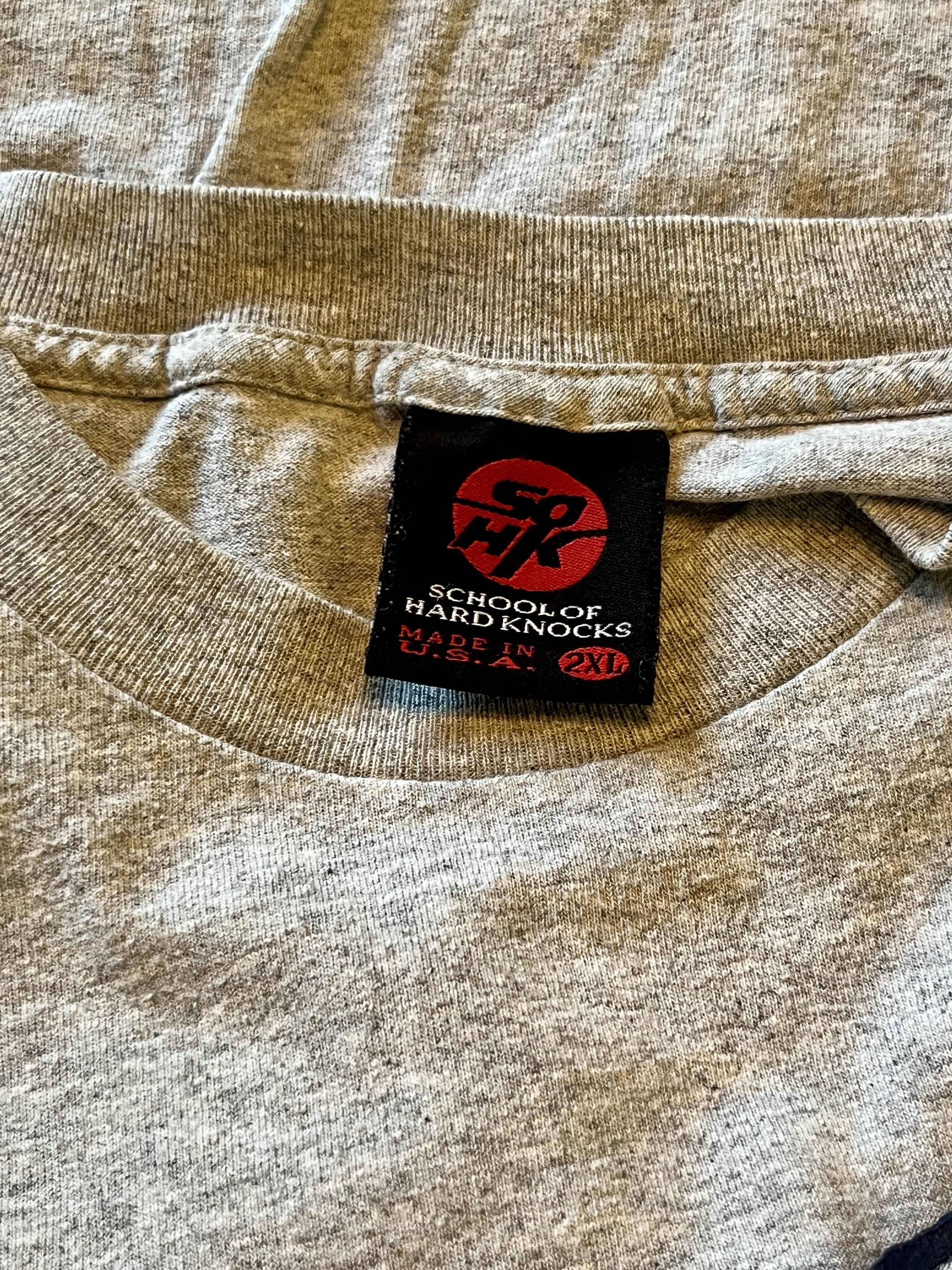 Vintage Vintage 90s SOHK School of Hard Knocks Shirt XXL Grey Bolo Size US XXL / EU 58 / 5 - 7 Thumbnail