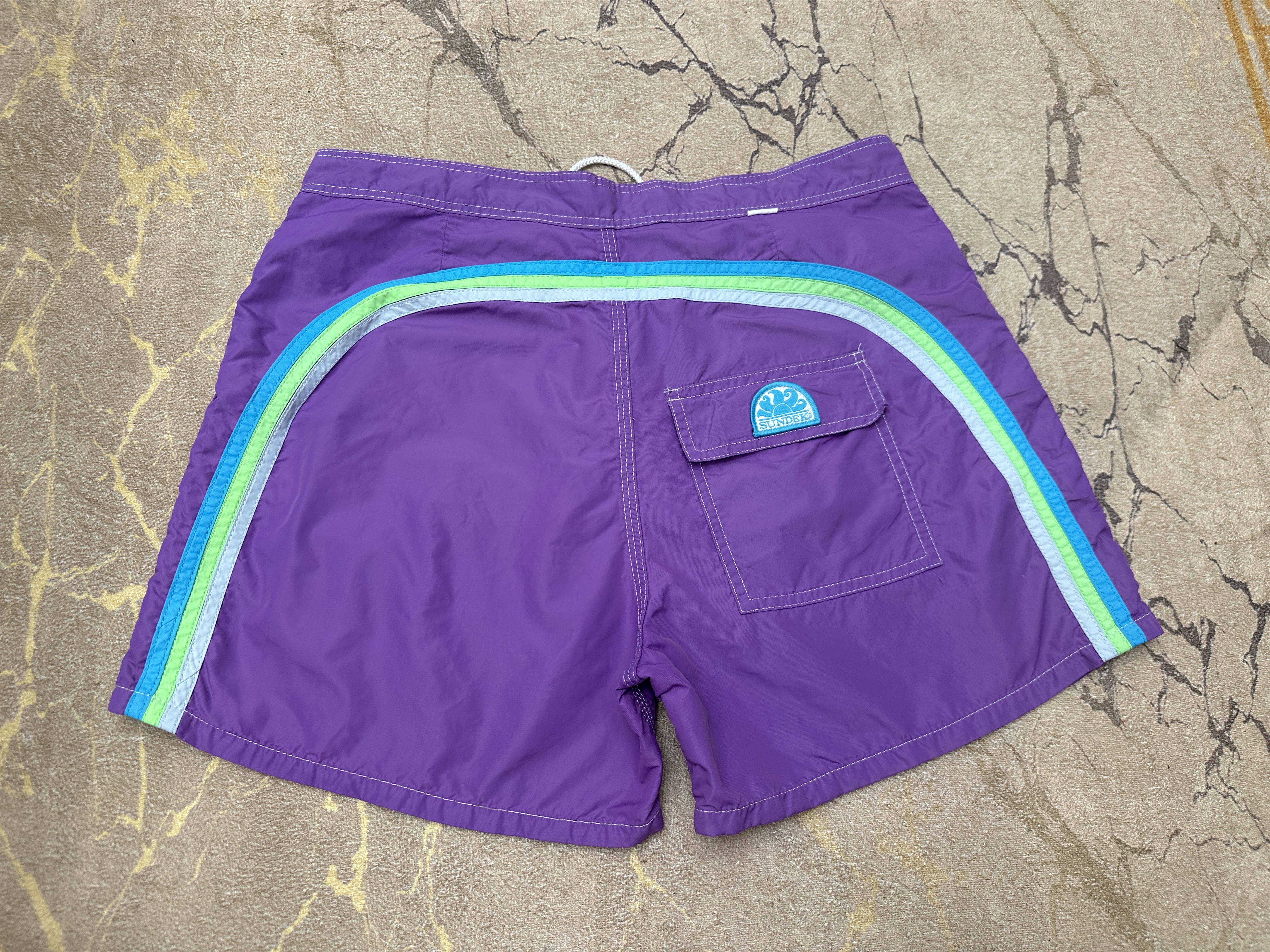 Sundek Sundek 33 Beach Board Shorts Trunks Bath Suit Size 33 S Size US 33 - 2 Thumbnail