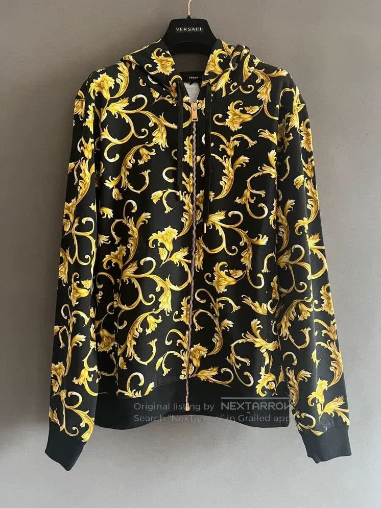 Versace Versace Classic black gold baroque hoodie Size US M / EU 48-50 / 2 - 1 Thumbnail