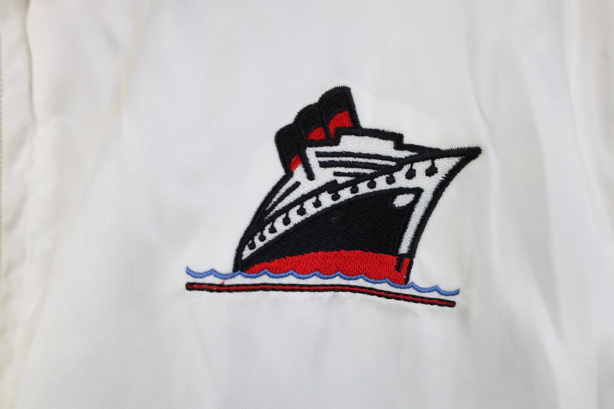 Vintage Vintage 60s Queen Mary British Ocean Liner Satin Jacket USA Size XL / US 12-14 / IT 48-50 - 4 Thumbnail