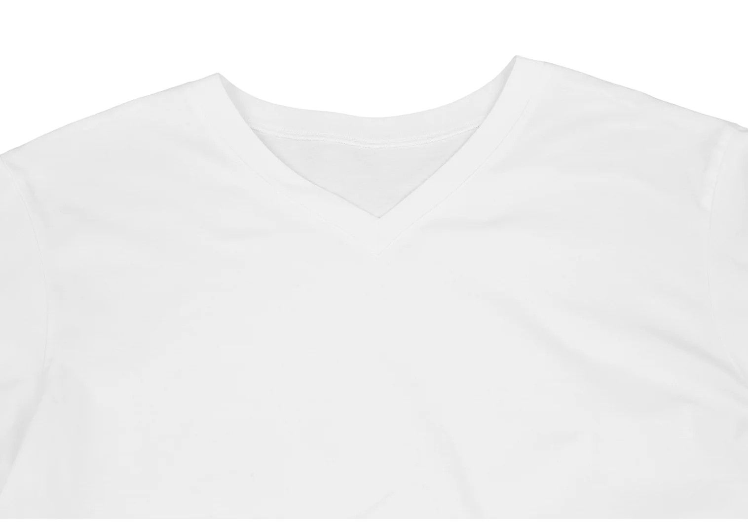 Yohji Yamamoto Bias Cut V-Neck T-Shirt in White Size US S / EU 44-46 / 1 - 2 Thumbnail