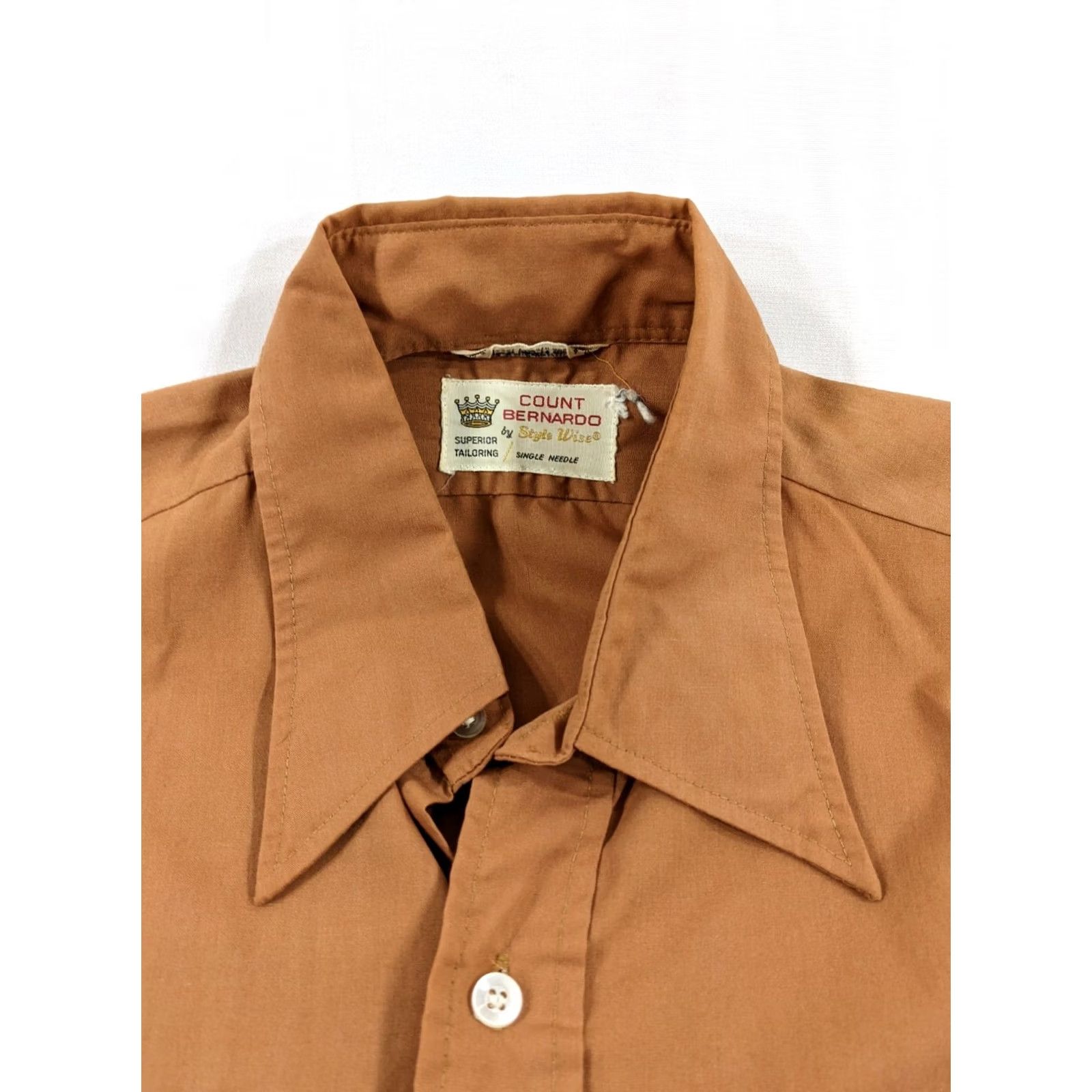 Vintage VINTAGE Style Wise Count Bernardo Western Shirt The Mustard Man Button Down M-L Shirt Mens Size US M / EU 48-50 / 2 - 5 Thumbnail