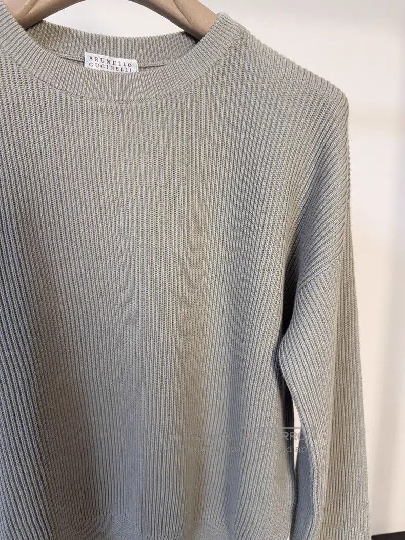 Brunello Cucinelli Brunello Cucinelli Cotton knit sweater Size M / US 6-8 / IT 42-44 - 5 Thumbnail