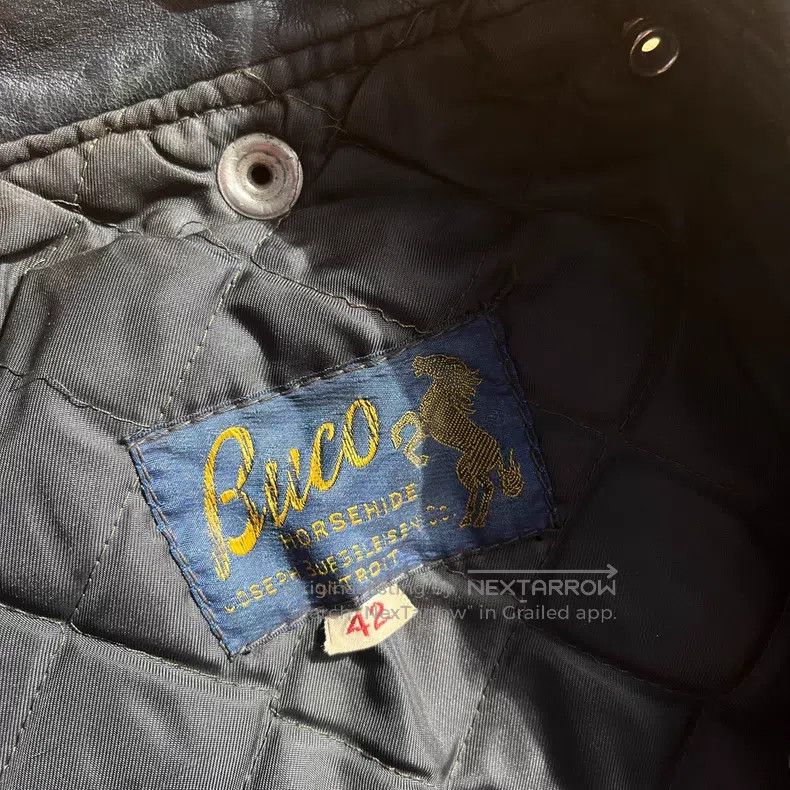 Buco Buco J-24 first year horseskin leather suit Size US L / EU 52-54 / 3 - 2 Thumbnail