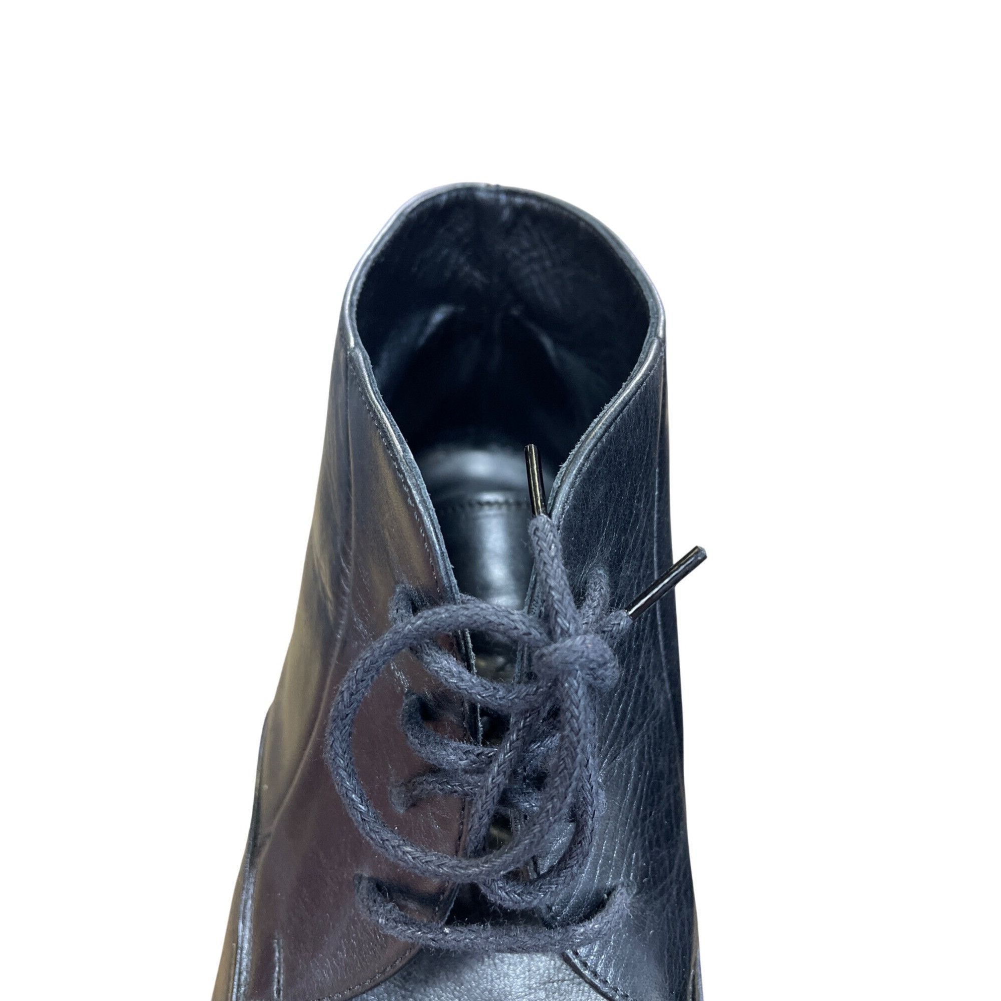 Pierre Cardin Pierre Cardin Mens Black Leather Ankle Chukka Boots Size 12 Size US 12 / EU 45 - 11 Thumbnail