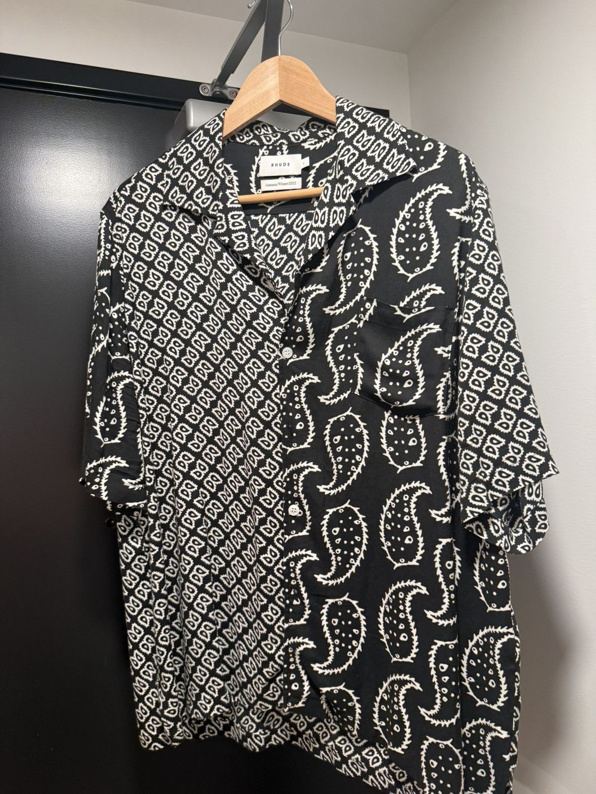 Rhude Rhude Bandana Black Button Up Shirt | Grailed