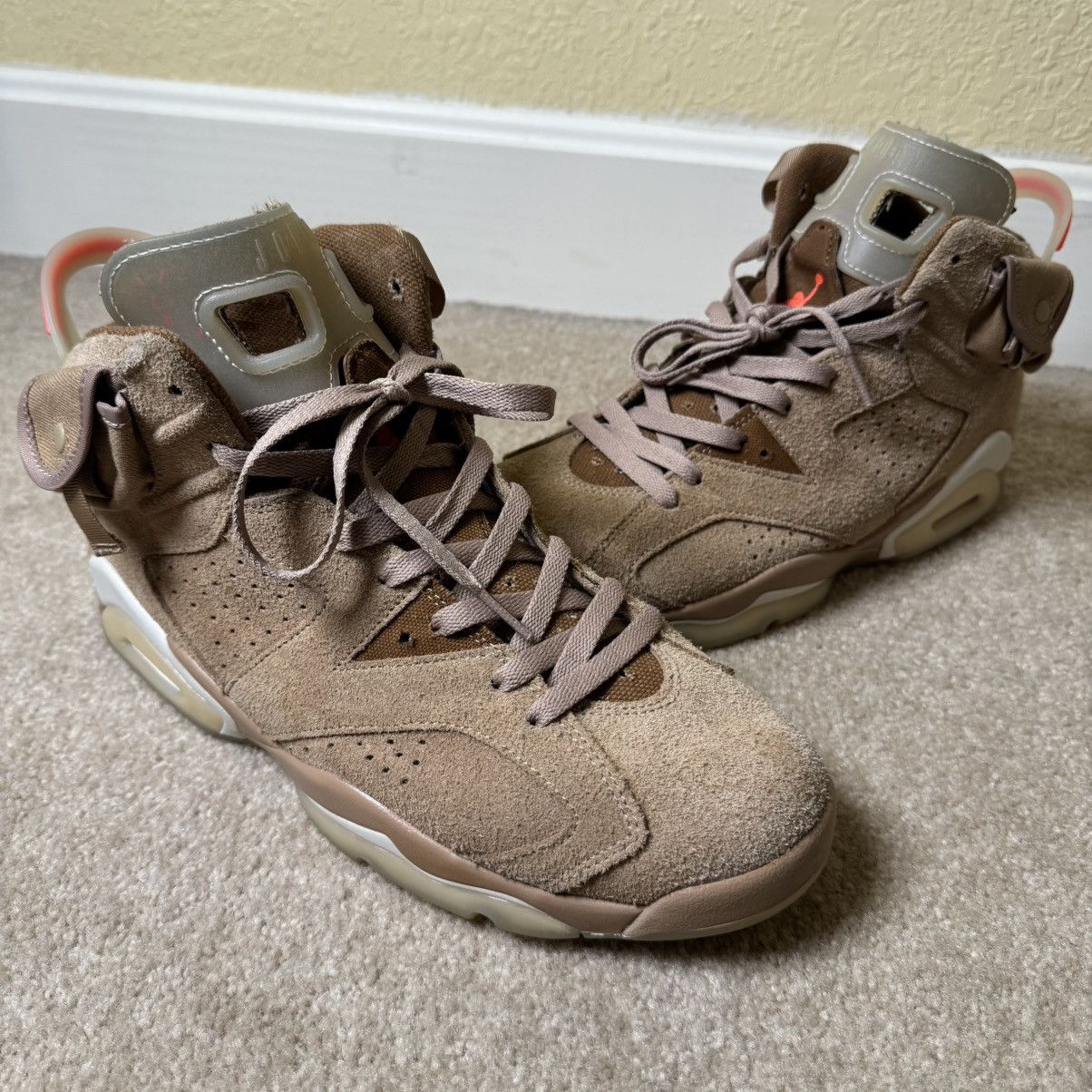 Jordan Brand × Travis Scott Jordan 6 Retro x Travis Scott British Khaki Size US 10 / EU 43 - 1 Thumbnail