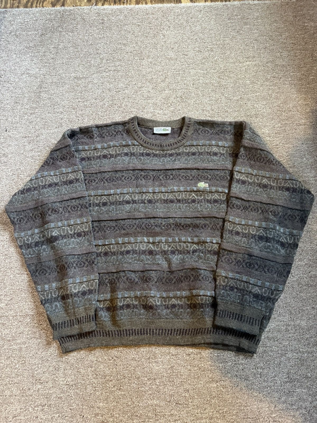 Lacoste Lacoste Knitted Pullover Crewneck Sweater Size US M / EU 48-50 / 2 - 1 Thumbnail