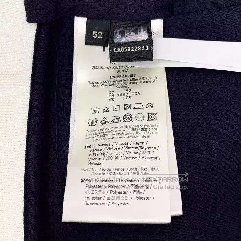 Fendi Fendi Navy blue little monster eye stripe zipper long slee Size US L / EU 52-54 / 3 - 7 Thumbnail