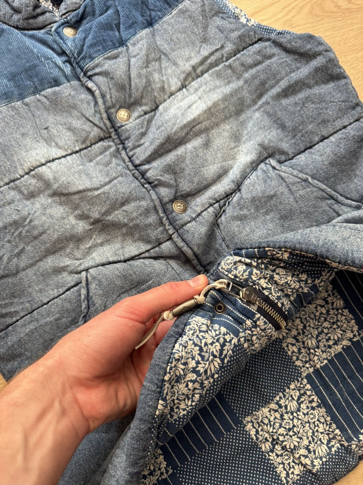 Japanese Brand Vintage 00’s Royal Palm Japanese Blue Vest Size US S / EU 44-46 / 1 - 3 Thumbnail