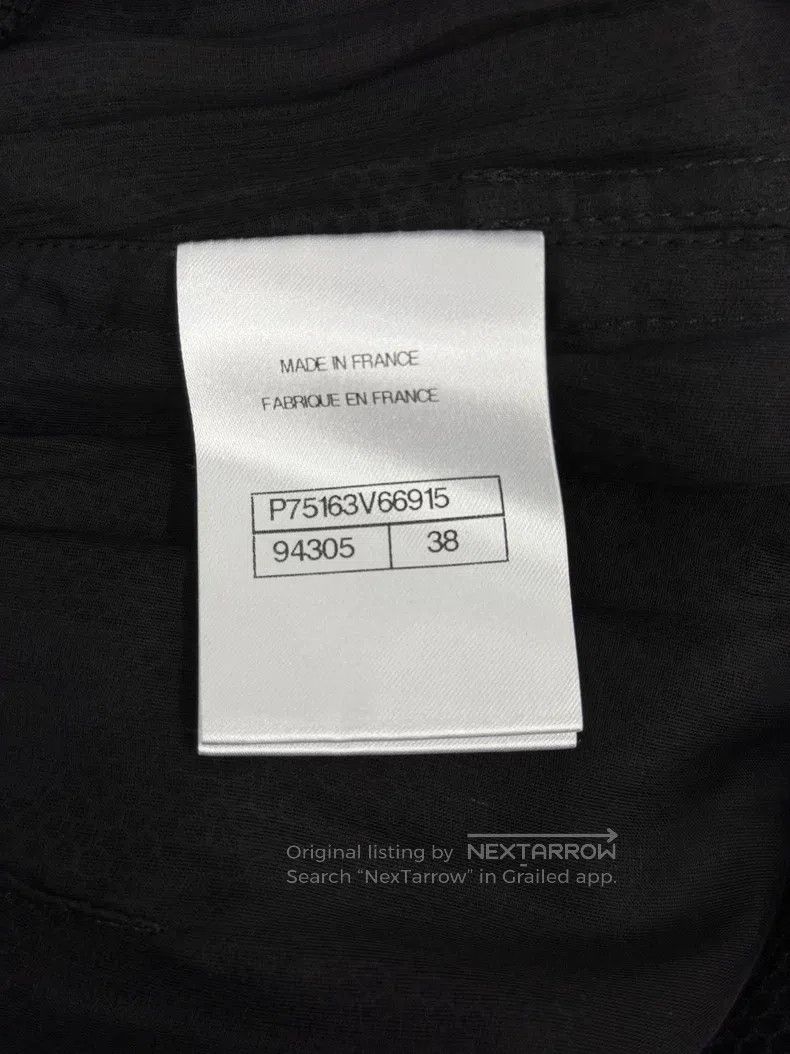 Chanel Chanel Black floral lace skirt Size 25" / US 0 / IT 36 - 4 Thumbnail