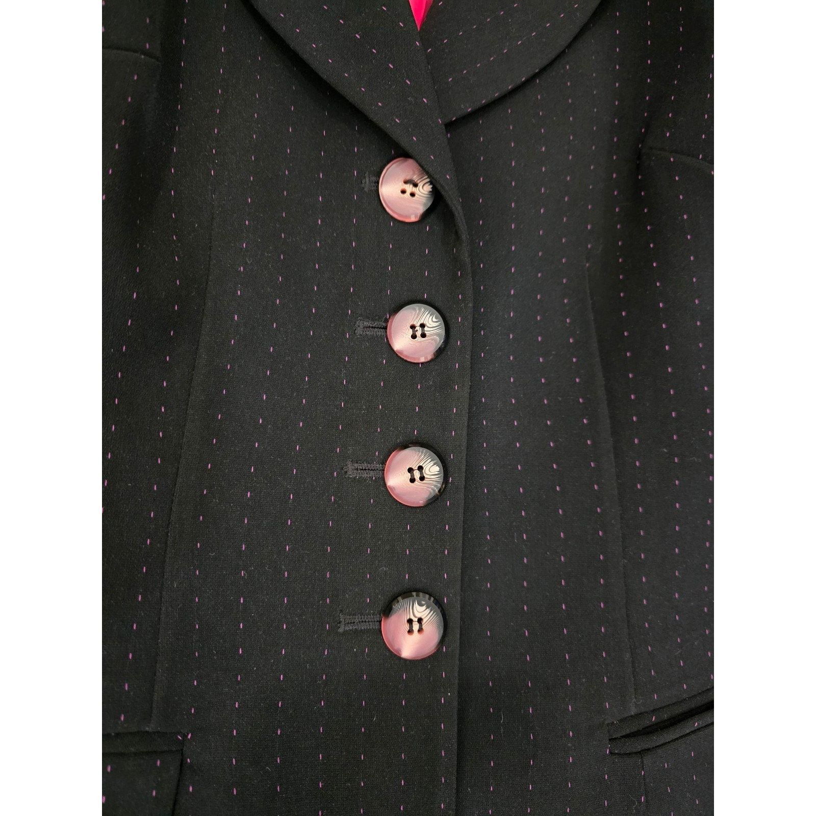 Other Vintage Sag Harbor Women's size 8 Black w Pink Polka Dots Bl Size M / US 6-8 / IT 42-44 - 10 Thumbnail