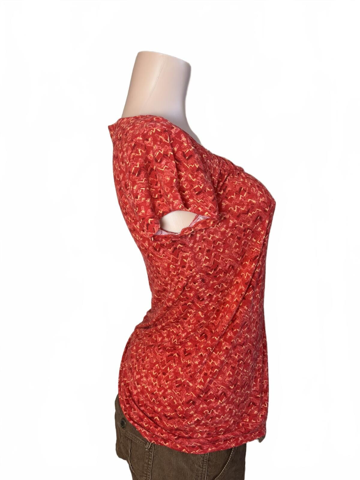 Other Kristin Davis Red Boho Y2K Printed Top Size Small Size S / US 4 / IT 40 - 3 Thumbnail