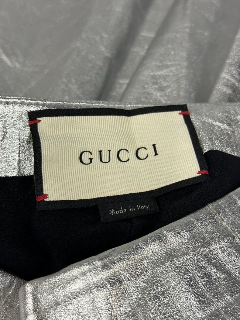 Gucci Gucci Silver pleated skirt Size 28" / US 6 / IT 42 - 3 Thumbnail