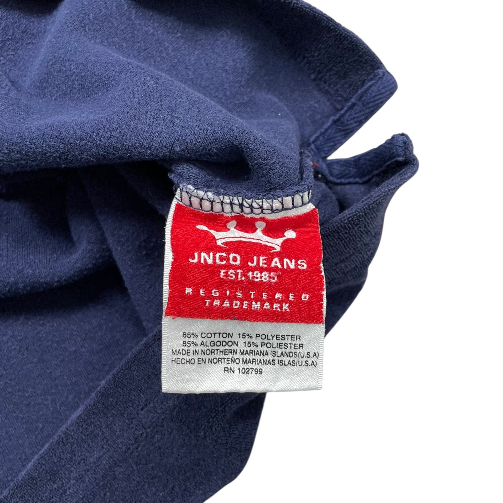 JNCO VTG 00s Y2K JNCO JEANS VELOUR HALF ZIP POLO SHIRT SIZE L Size US L / EU 52-54 / 3 - 5 Thumbnail