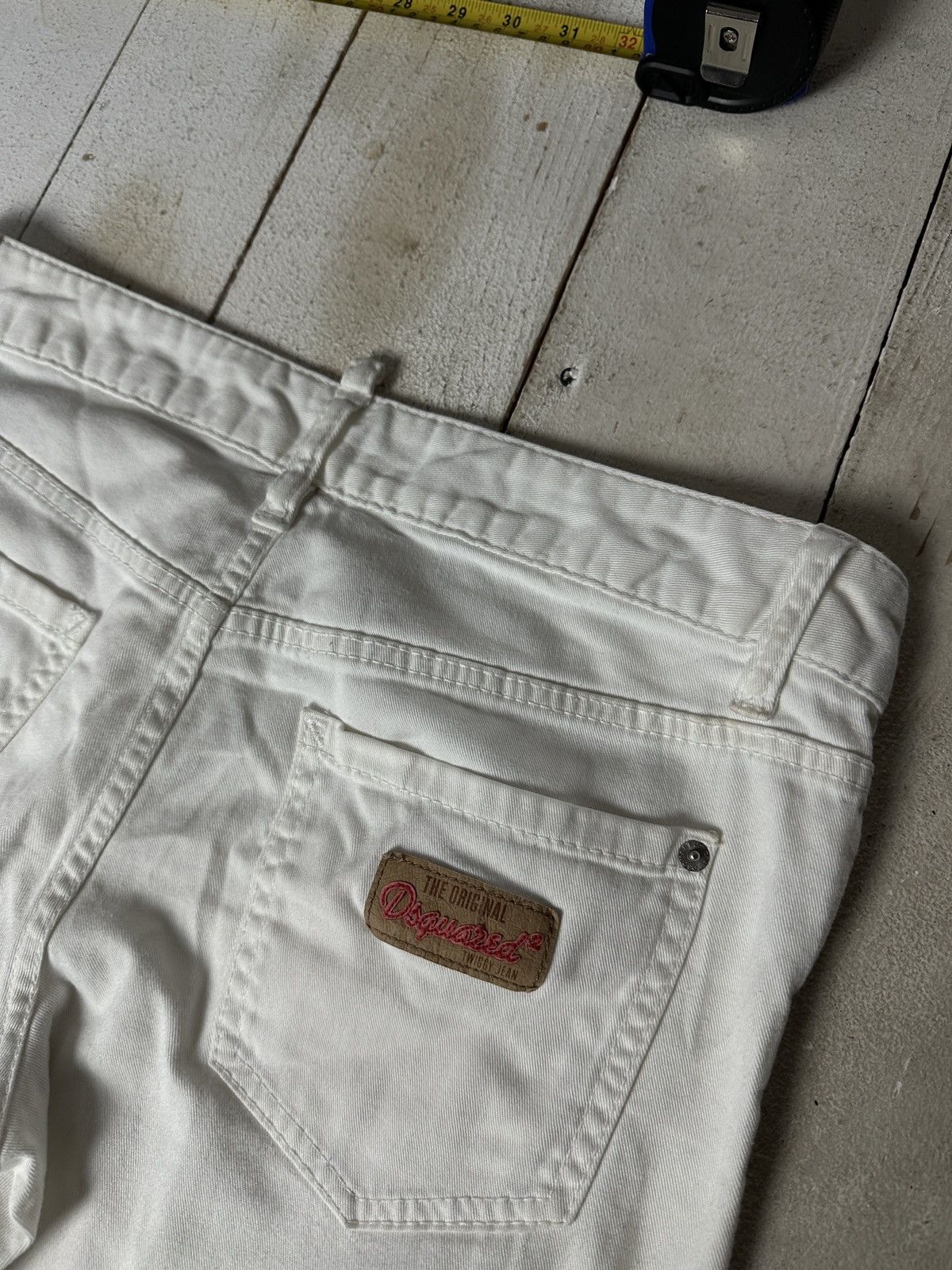 Dsquared2 🚨PUNK DSQUARED2 OPIUM SKINNY white WOMENS JEANS Y2k BIKER Size 30" / US 8 / IT 44 - 13 Thumbnail