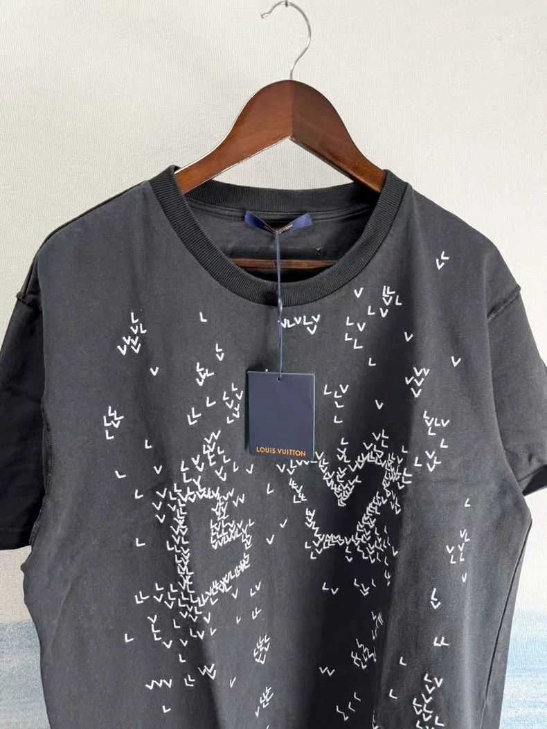 Louis Vuitton Louis Vuitton Black Embroidered Short Sleeve Shirt-2506 Size US XXL / EU 58 / 5 - 2 Thumbnail