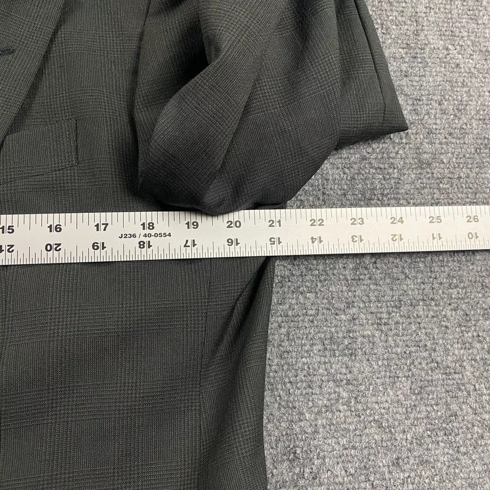 Other Rialto Blazer Adults 48R Gray Glen Check Jacket Pure Virgin Size 48R - 4 Thumbnail