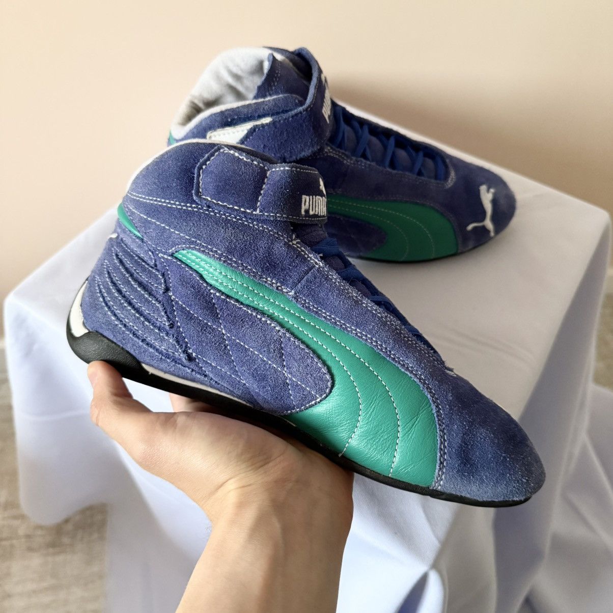 Puma Vintage Puma Mid Speedcat Jil Sander Vibe Racing Moto Shoes Size US 8 / IT 38 - 7 Thumbnail