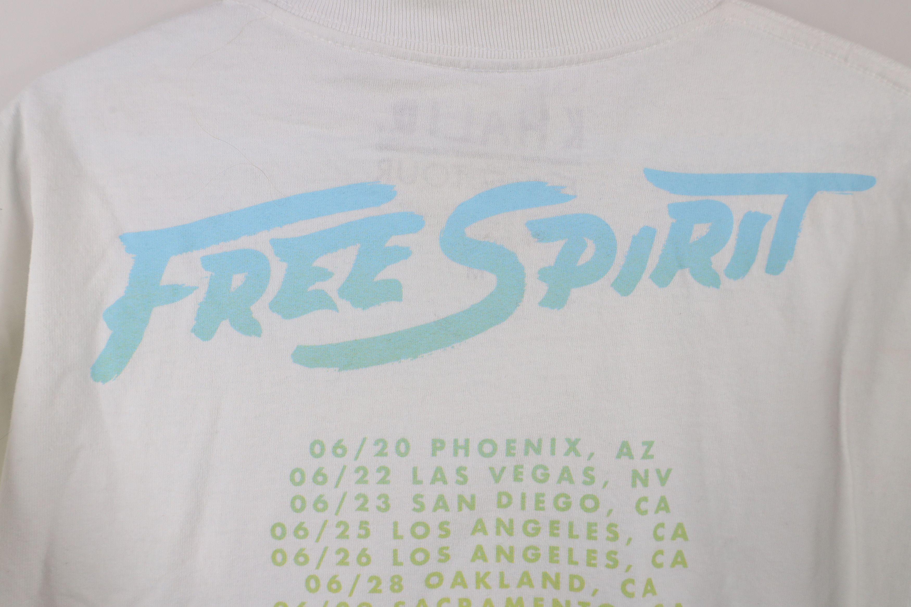 Vintage Y2K Spell Out Free Spirit Tour DJ Khalid Band T-Shirt White Size US M / EU 48-50 / 2 - 8 Thumbnail