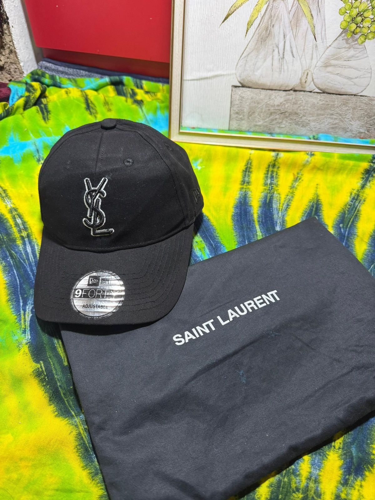New Era × Yves Saint Laurent YSL x New Era Baseball Hat | Grailed