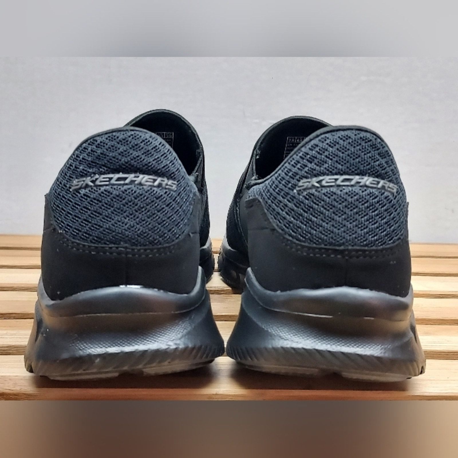 SKECHERS Skechers Mens Black Equalizer RelaxedFit SlipOn Shoes Size 7 Size US 7 / EU 40 - 7 Thumbnail