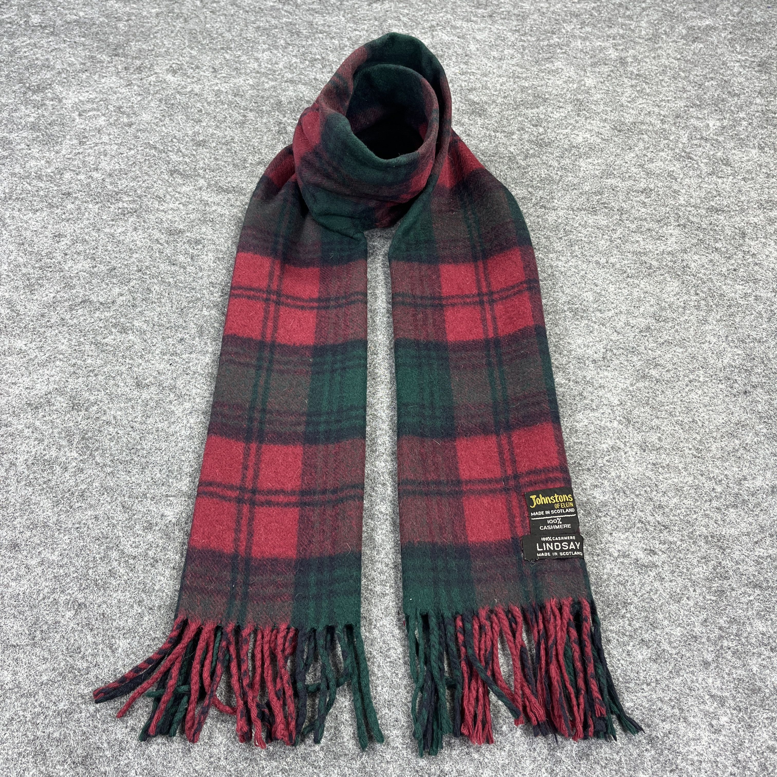 Johnstons Of Elgin × Vintage Johnstons Of Elgin Scarf / Muffler / Neckwear T934 Size ONE SIZE - 1 Thumbnail