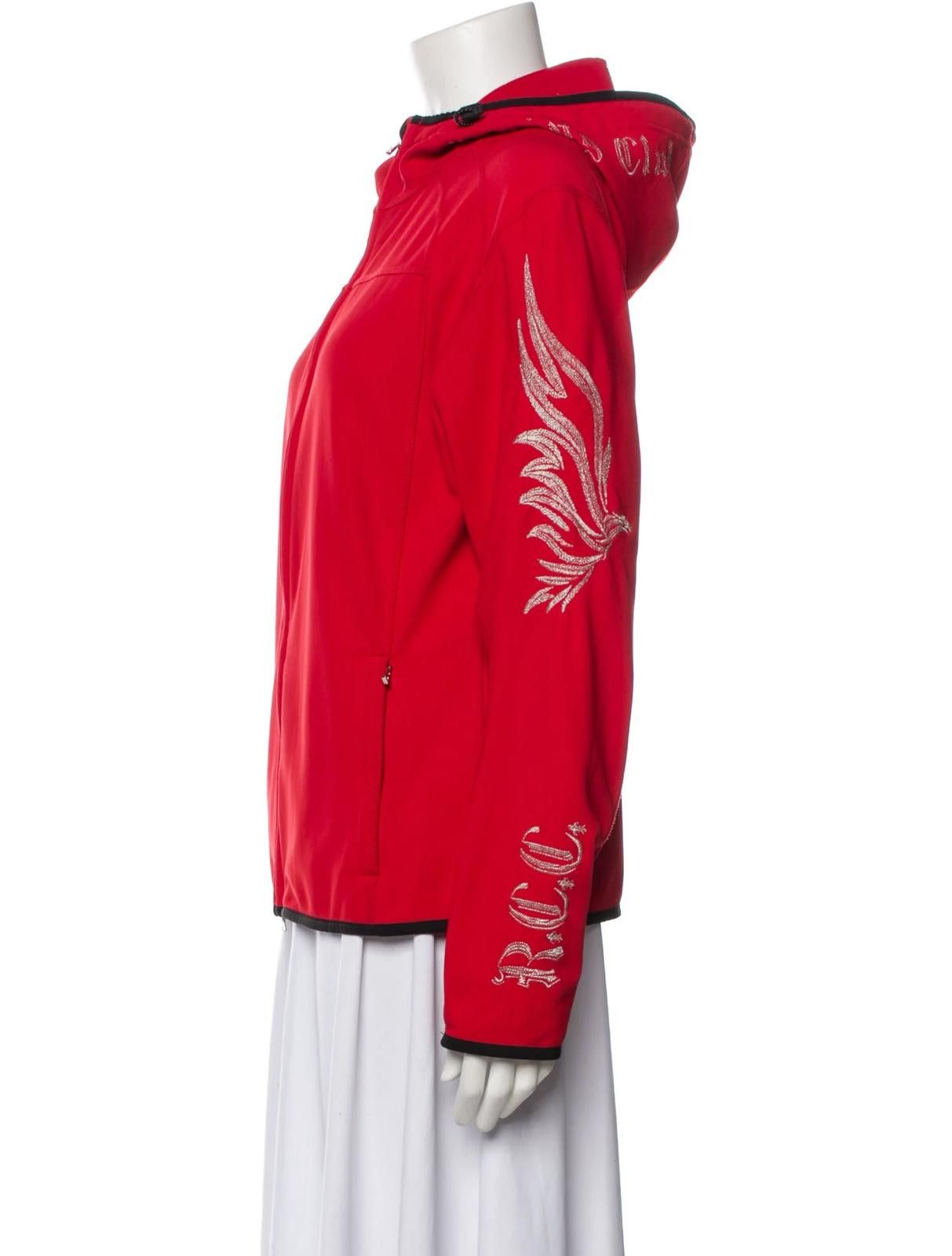 Bogner Bogner Affliction Red Hooded Jacket Size: S Size S / US 4 / IT 40 - 2 Thumbnail