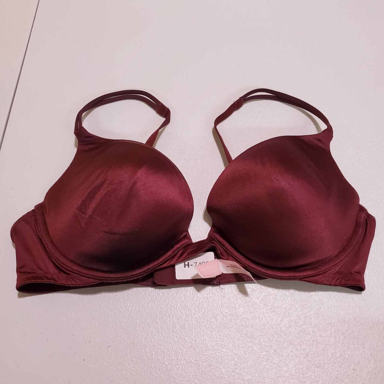 Victorias Secret Victorias Secret Women Bra 36c Red Very Sexy Push Up Satin Underwire 9209