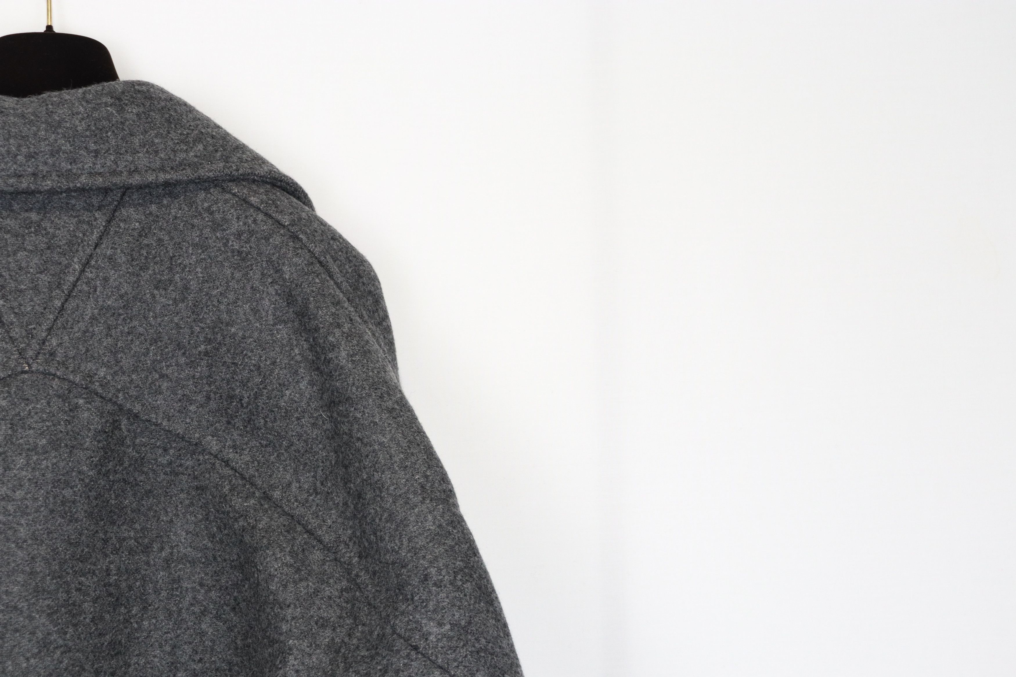 Bottega Veneta o1rshd10124 Double Splittable Wool Felt Jacket Charcoal Size US M / EU 48-50 / 2 - 7 Thumbnail