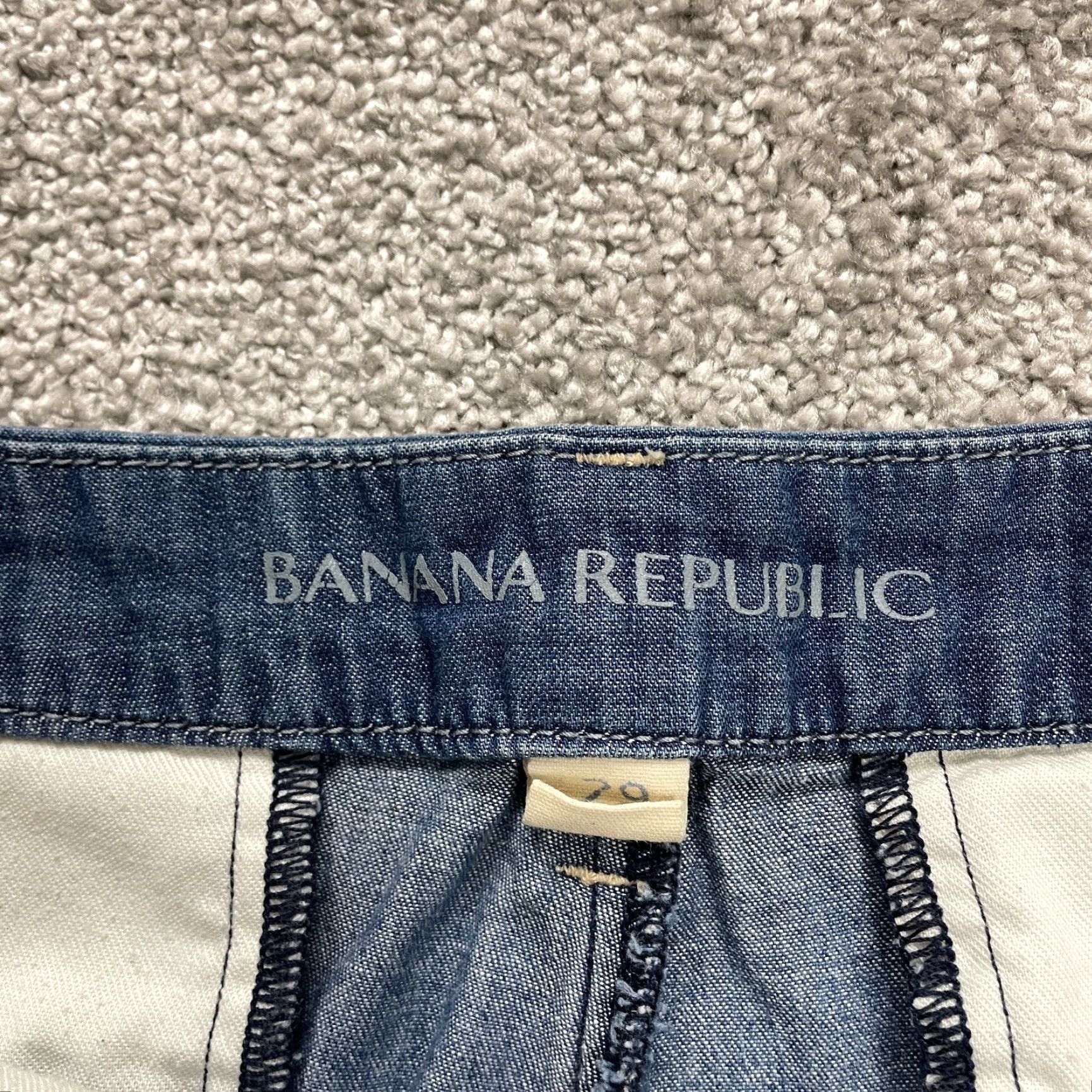 Banana Republic Banana Republic Boyfriend Denim Shorts Womens Casual Regular 29 Blue Mid Rise 5-Pocket Size 29" - 4 Thumbnail
