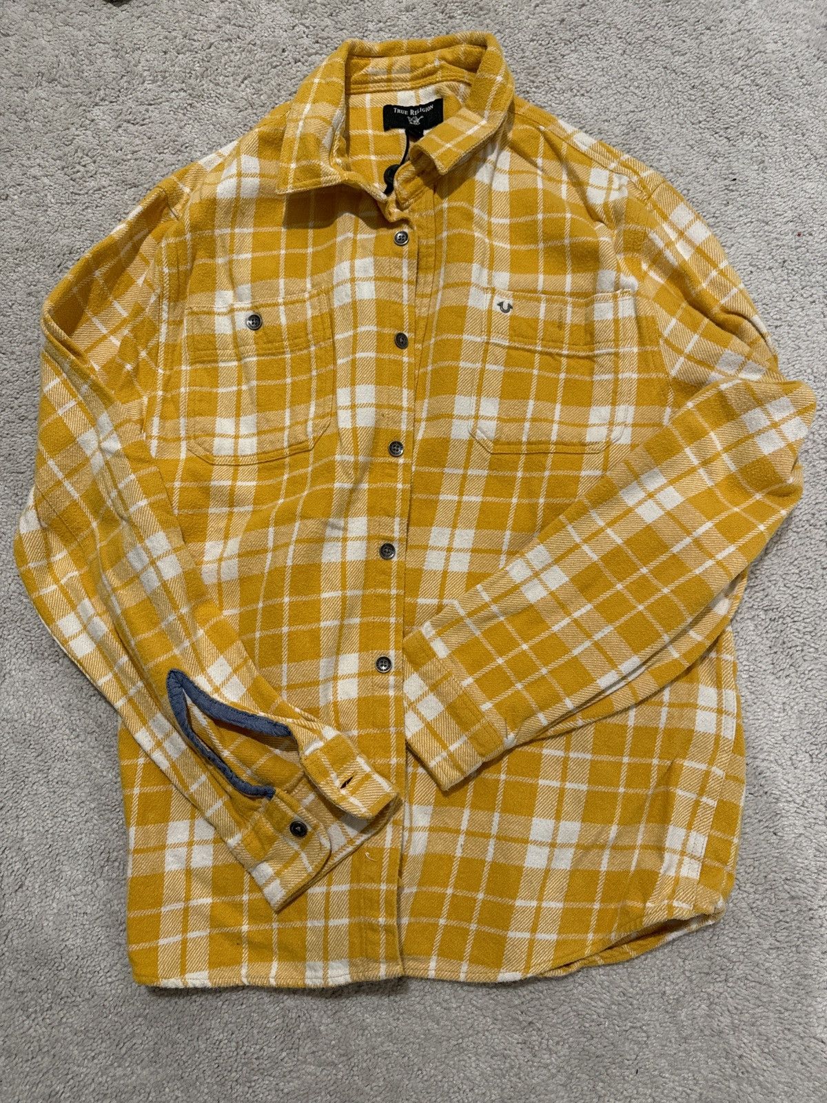 True Religion True Religion Flannel - Yellow Size US XL / EU 56 / 4 - 2 Thumbnail