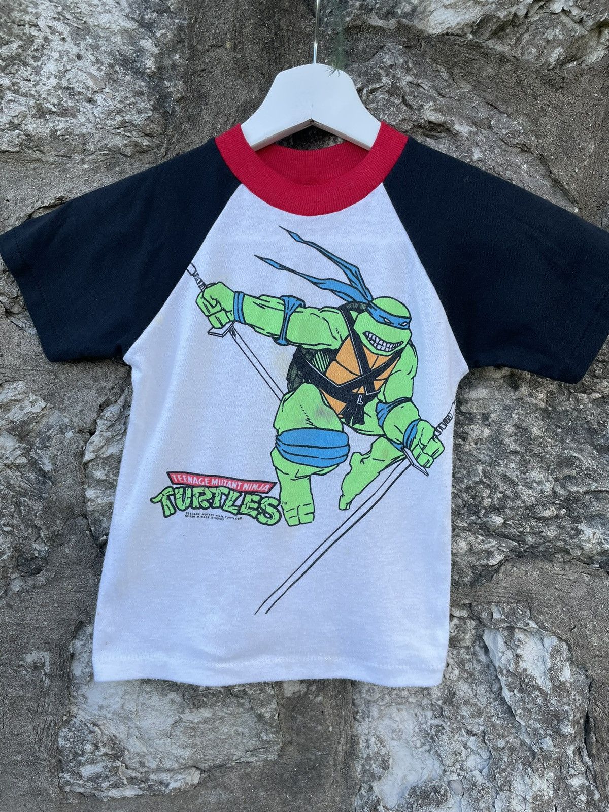 Vintage Vintage 1989 Teenage Mutant Ninja Turtles Ringer Tee Kids M Size US XXS / EU 40 - 1 Thumbnail