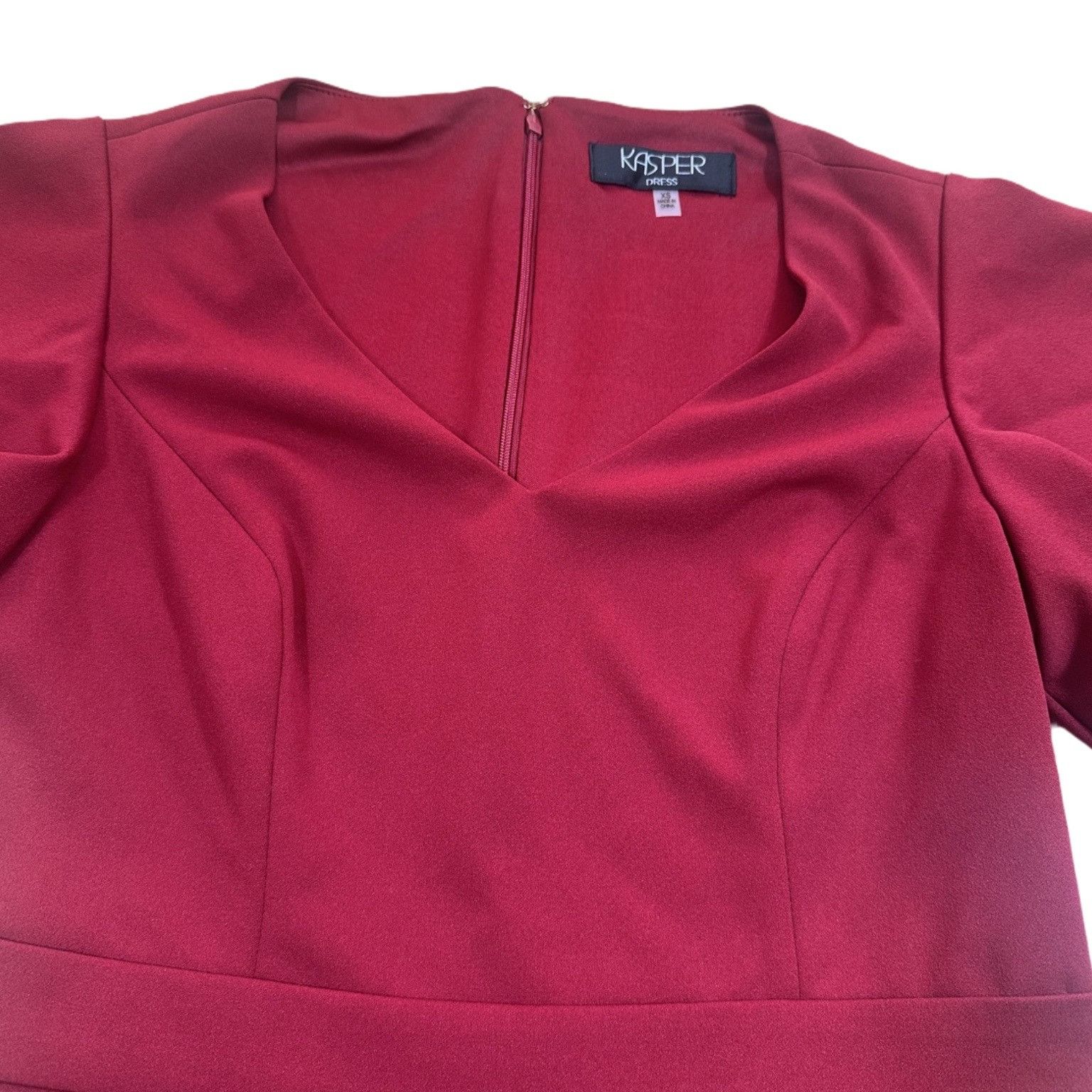 Kapital NWT Kasper Women's Knit Flutter Sleeves and Hem Sheath Dres Size XS / US 0-2 / IT 36-38 - 4 Thumbnail