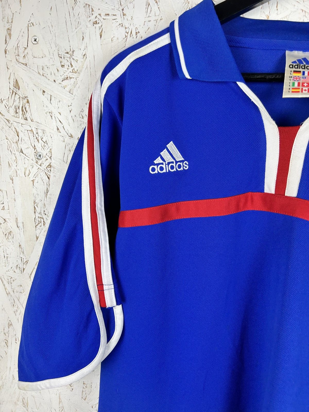 Adidas Adidas France FFF 2000 World Cup Home Kit Soccer Jersey L Size US L / EU 52-54 / 3 - 2 Thumbnail