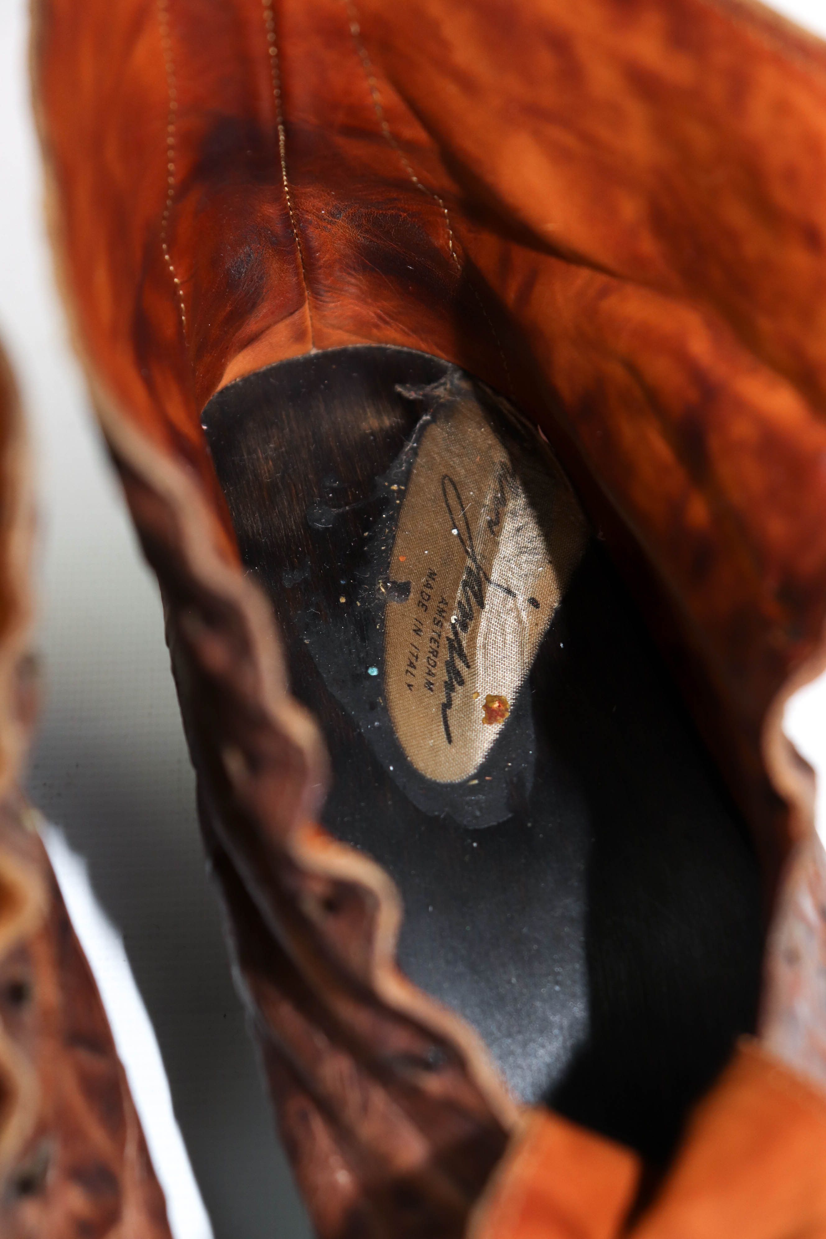 Vintage Jan Jansen Vintage Distressed Crocodile Leather Boots Size US 8 / EU 41 - 22 Thumbnail