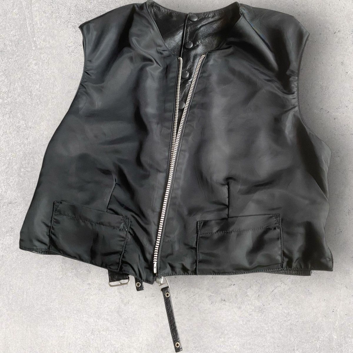 Jean Paul Gaultier Vintage JPG Bondage Split Leather Gilet Size US M / EU 48-50 / 2 - 3 Thumbnail