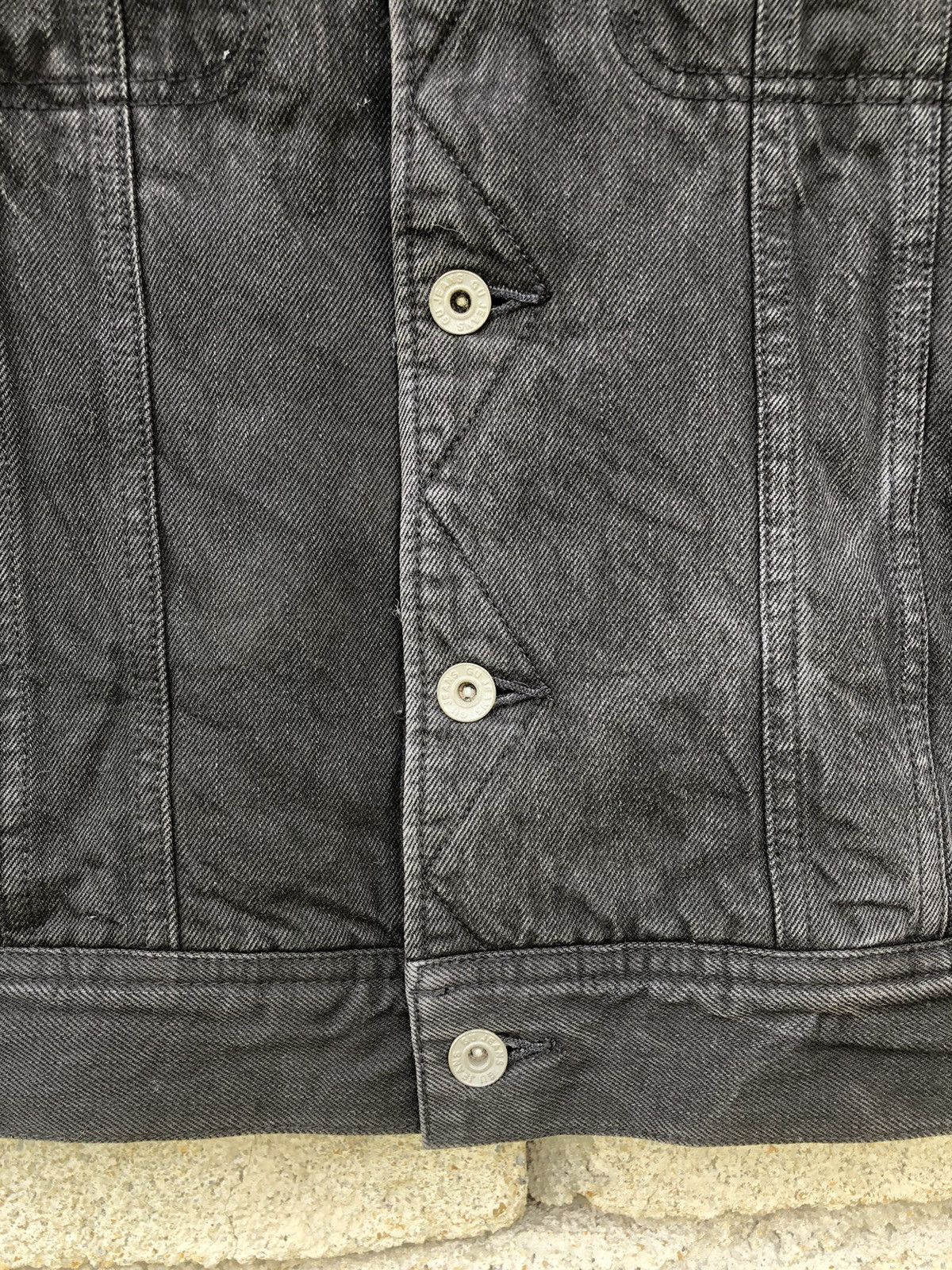 Vintage Vintage 90s Sunfaded Gu Jeans Sherpa Trucker Jeans Jacket Size US L / EU 52-54 / 3 - 10 Thumbnail