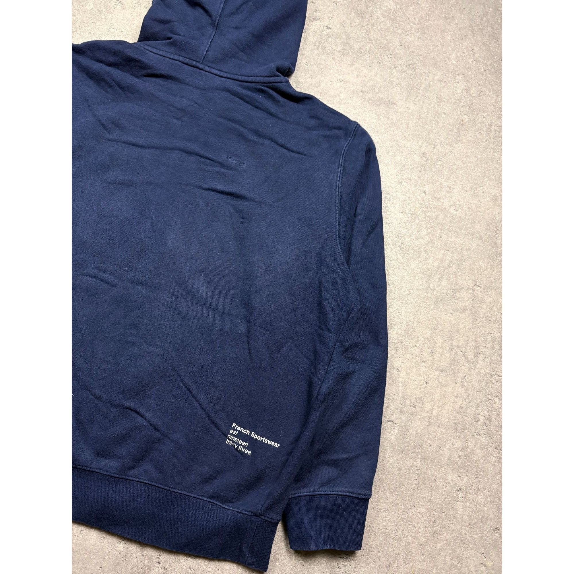 Lacoste Lacoste Mens Navy Blue Full-Zip Hoodie With Embroidered Logo Size US L / EU 52-54 / 3 - 11 Thumbnail