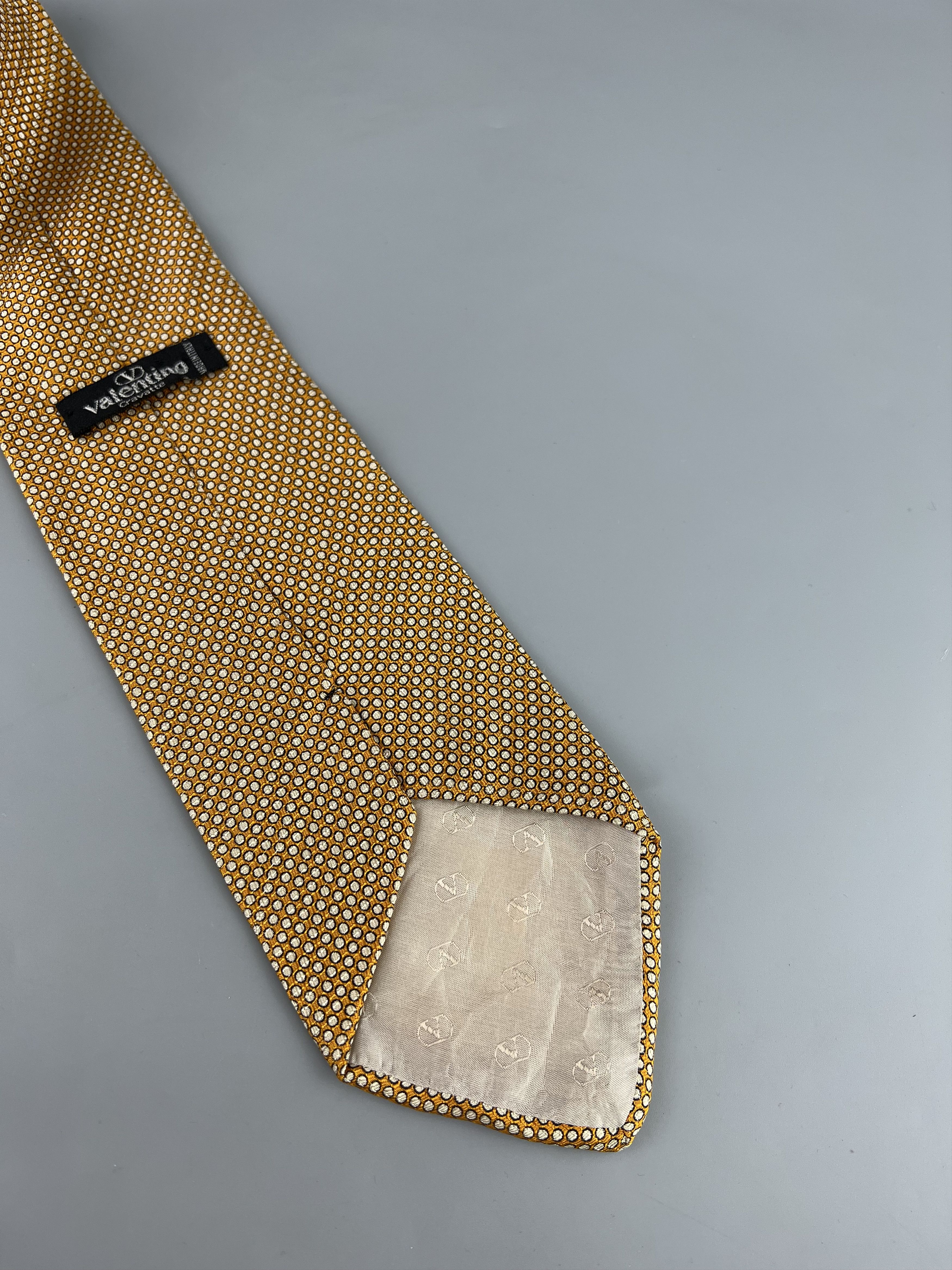 The Tie Bar × Valentino × Vintage Valentino Vintage Silk Tie Hand Made Size ONE SIZE - 3 Thumbnail