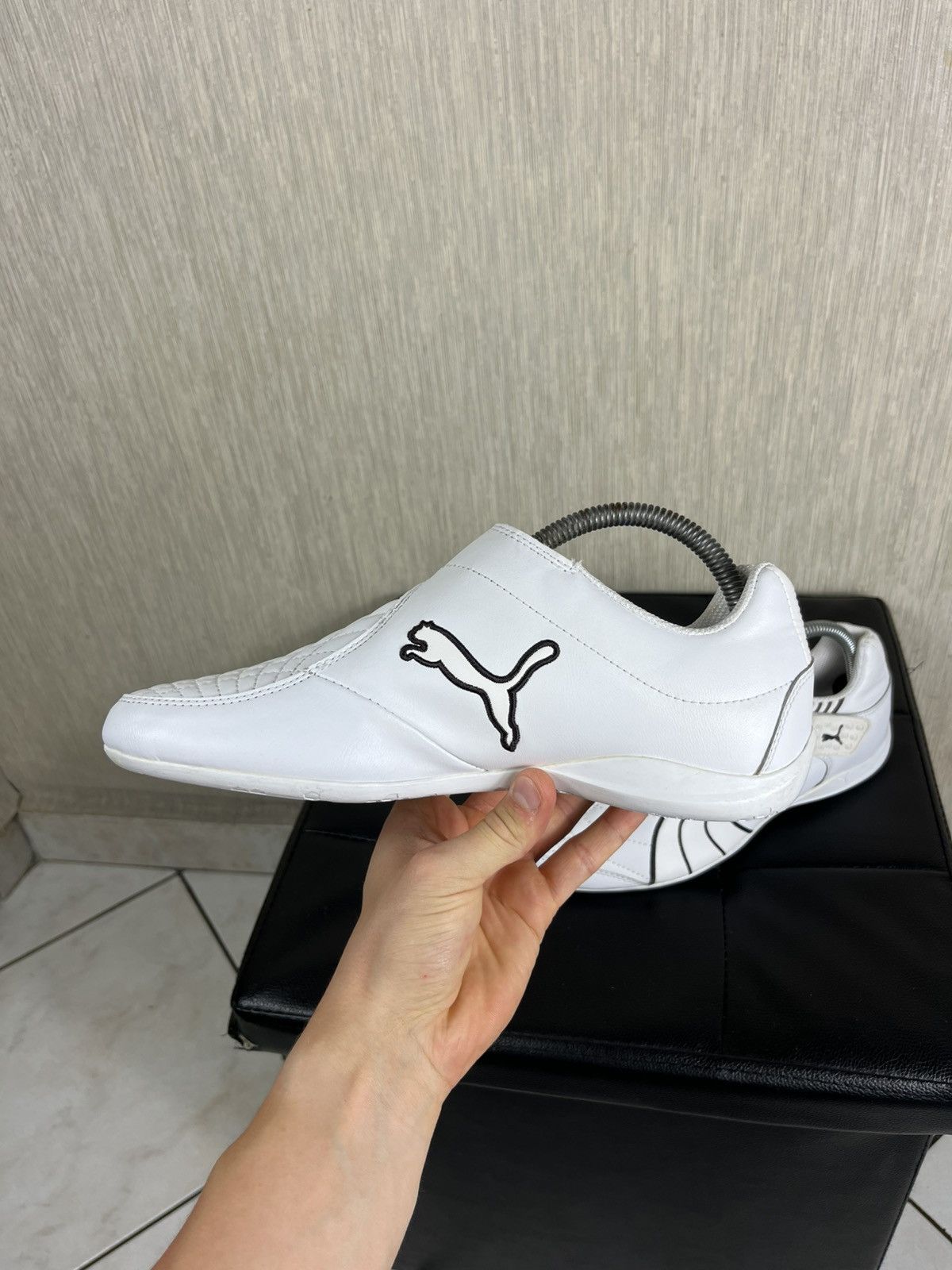 Puma × Vintage Vintage Puma y2k velcro shoes leather sneakers speed cat low Size US 7 / EU 40 - 8 Thumbnail