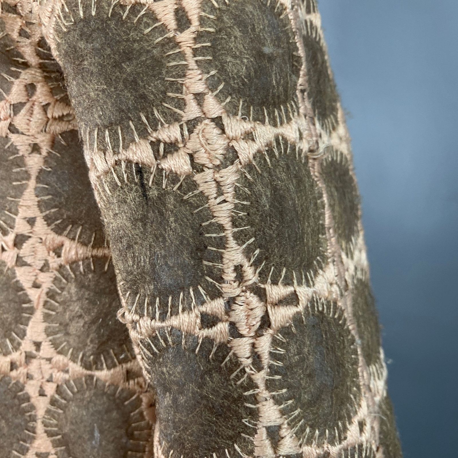 Mila Schon MILA SCHON Size 6 Beige Tan Polyester Circles Beaded Coat Size M / US 6-8 / IT 42-44 - 6 Thumbnail